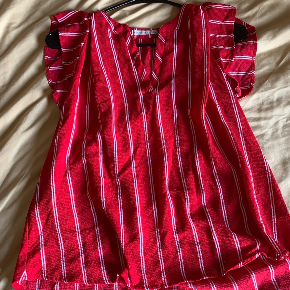 Womens red blouse